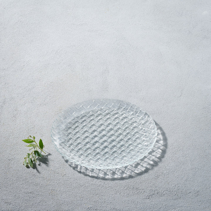 Basketweave, Glass Plate