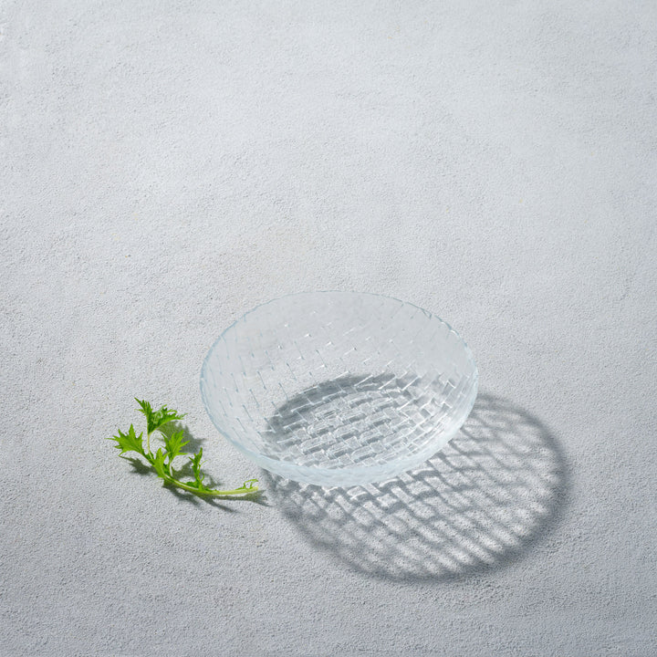 Basketweave, Glass Soup Bowl