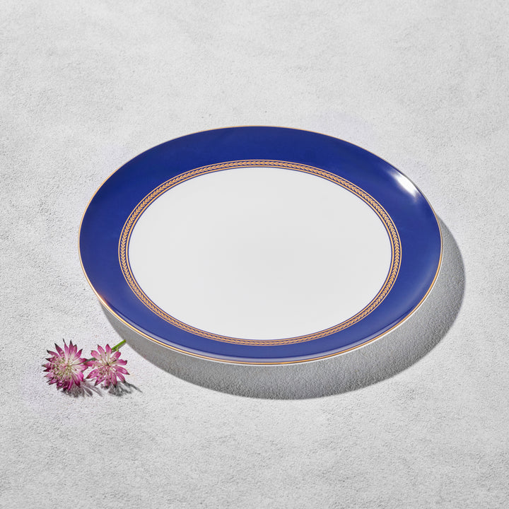 Nordic, Sapphire Bordered Plate
