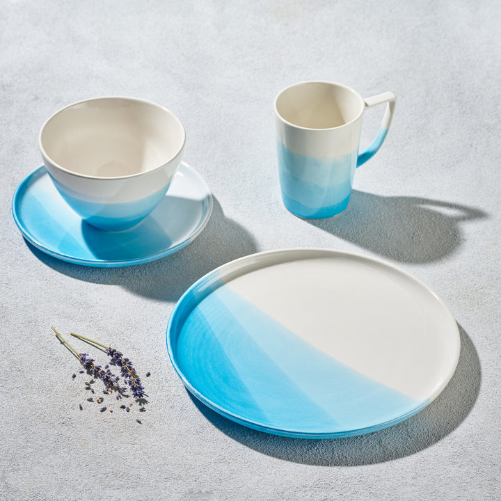 Sky Blue, 16 Pc Dinnerware Set