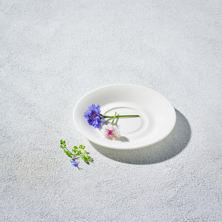 Lightning, Round Saucer with Inner Rim